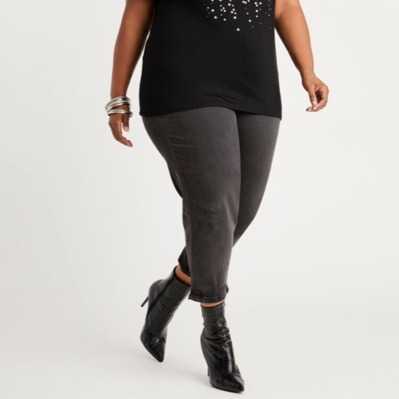 New ALIVIA FORD Plus Size Women’s Midrise Stretch Dye Skinny Denim Ankle Jean - Picture 6 of 6